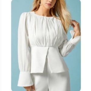 Smooth cotton blouse